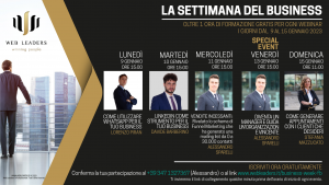 La settimana del business dal 9 al 15 gennaio, webinar gratuiti sul web marketing